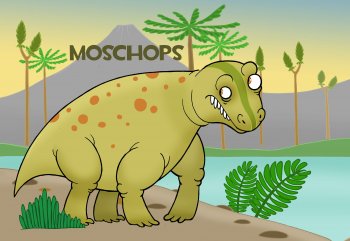 Moschops (nem igazi dinoszaurusz)
