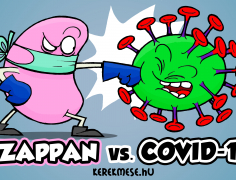 Korona vírus vs Szappan HD háttérkép letöltés, COVID-19 illusztráció