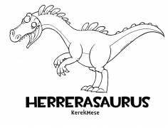 Herrerasaurus dinoszaurusz színező