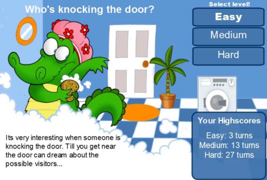 Free HTML5 Memory Game - Whos knocking rhe door?